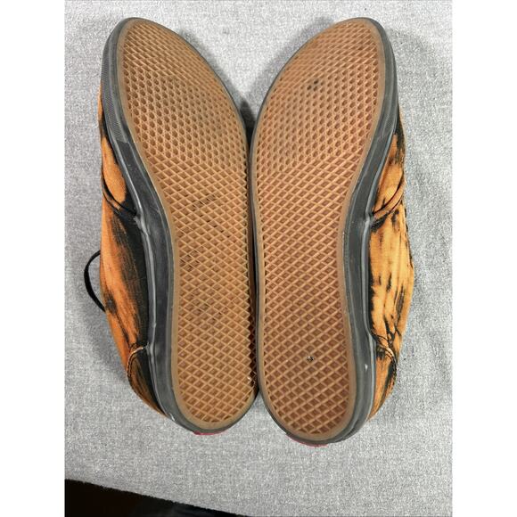 Vans Womens 9 Mens 7 Orange Black Tie Dye Lace Up omfort Shoes - Picture 8 of 10